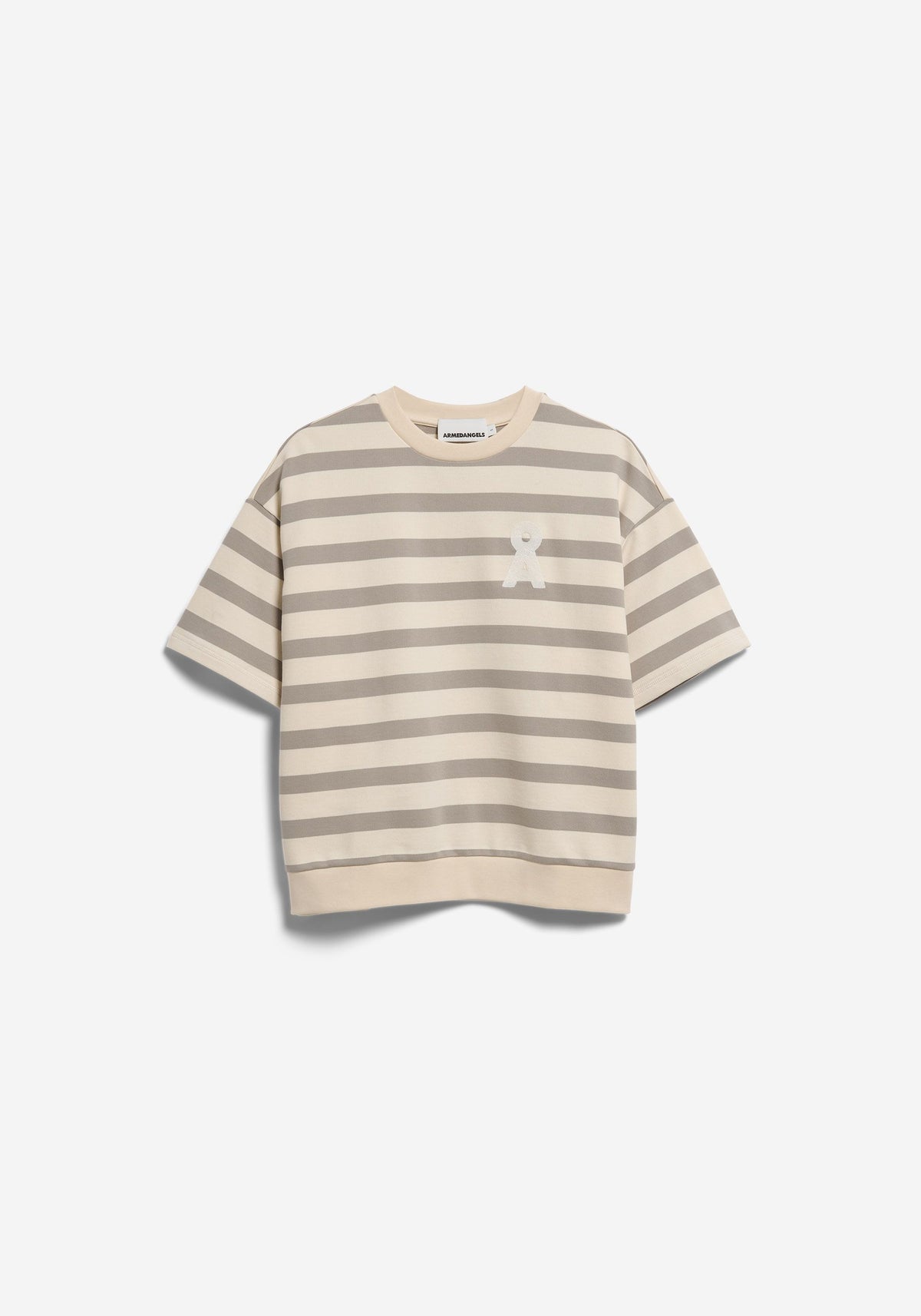 Sweatshirt BAMIKAA GESTREIFT - Undyed-Seal Grey