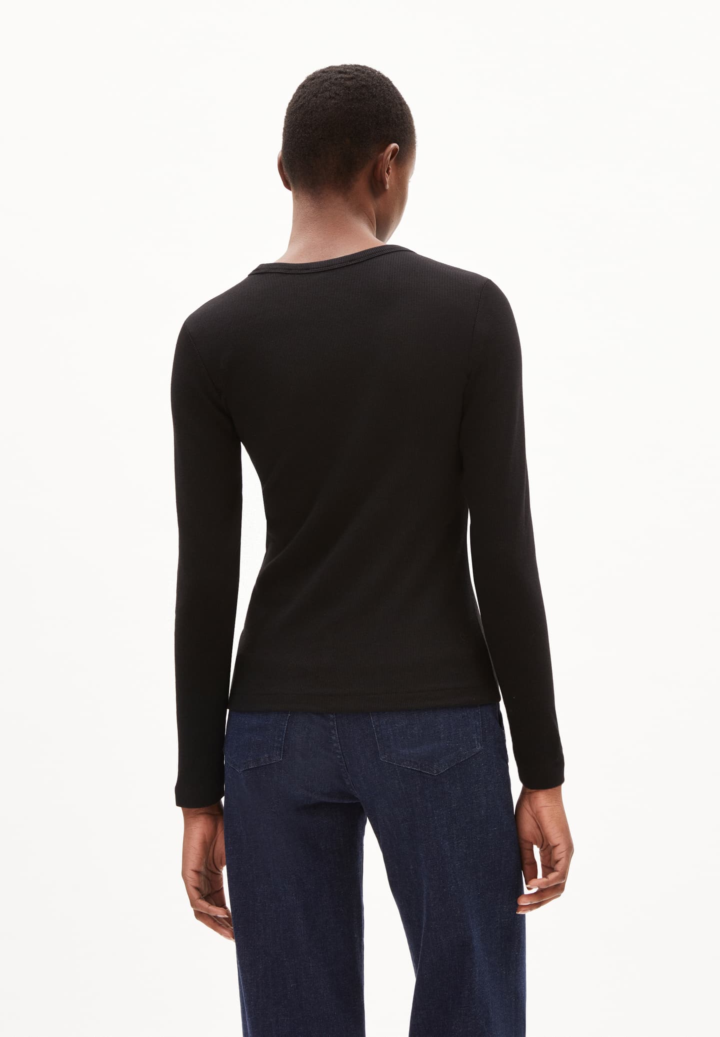 Ripp-Longsleeve JAALIA - diverse Farben