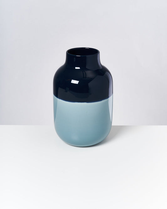 Vase Nuno L navy hellblau
