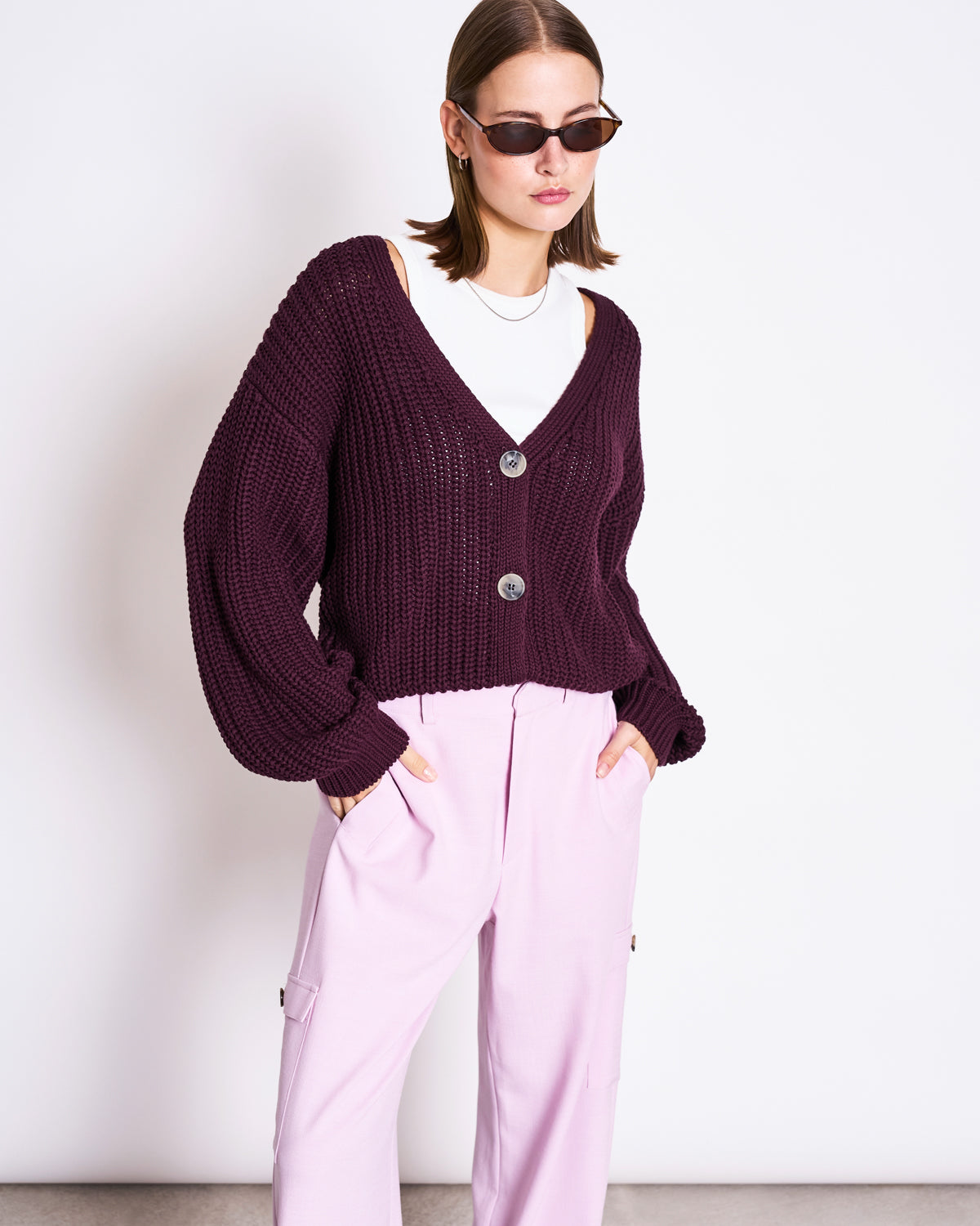 CHUNKY CARDIGAN LENA (GOTS) - verschiedene Farben