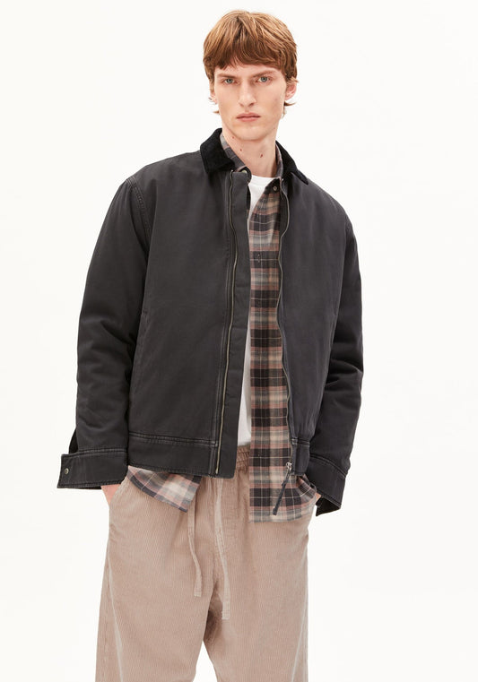 PADDED COTTON JACKET Bio-Baumwolle - dark steel