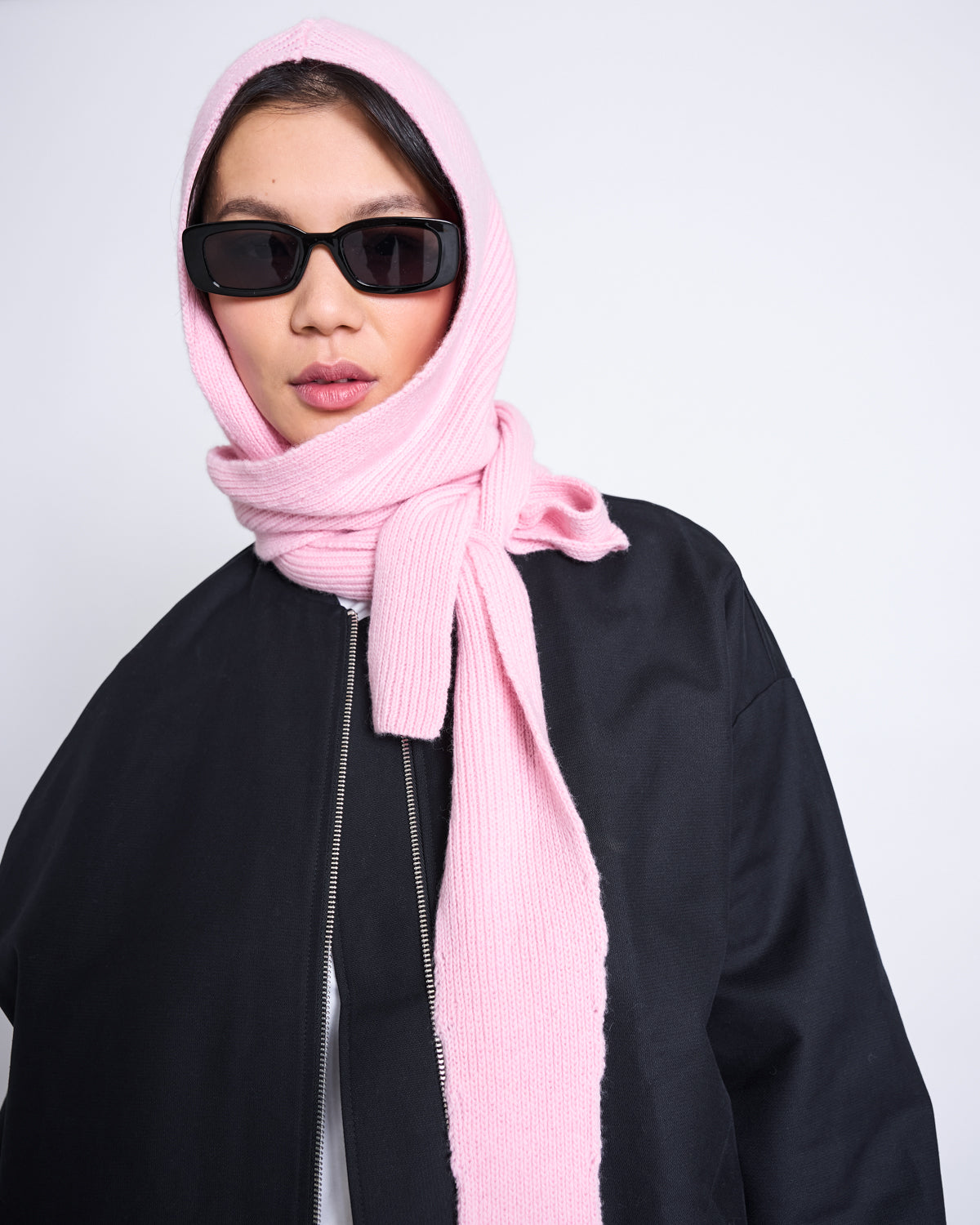 LAMBSWOOL HOODED SCARF NIRA- verschiedene Farben
