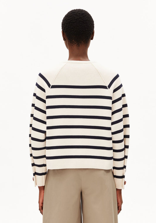 Strickjacke PLACED STRIPE KNIT CARDIGAN