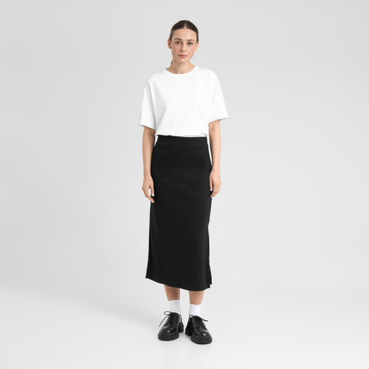 Rib Skirt Kvarnvik - black