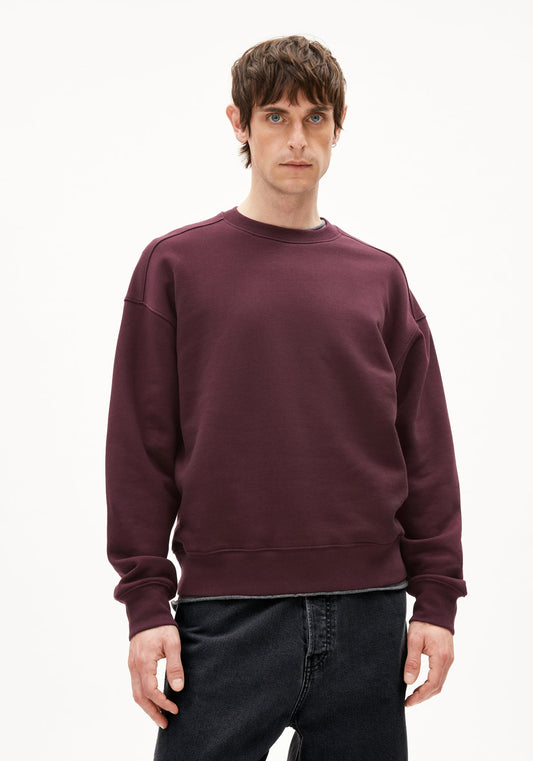 Sweatshirt EMAAL Å ZICK ZACK - dark cranberry