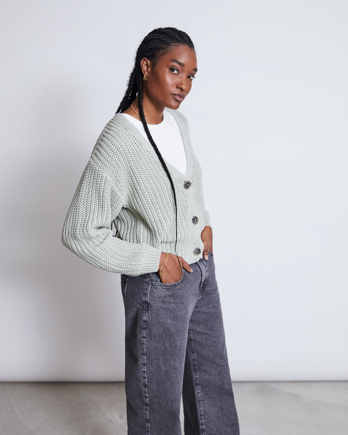 CHUNKY CARDIGAN LENA (GOTS) - verschiedene Farben