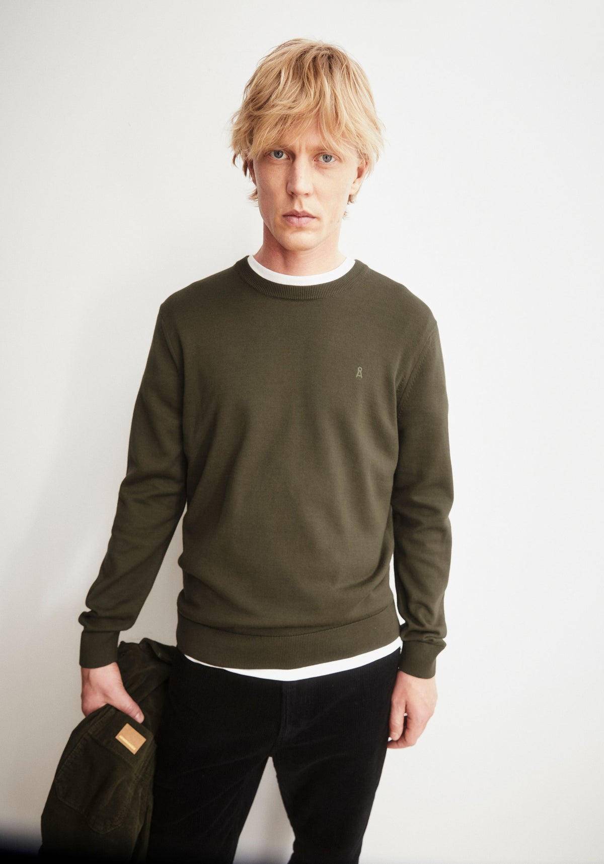 Strickpullover LOUKAA - dark earth