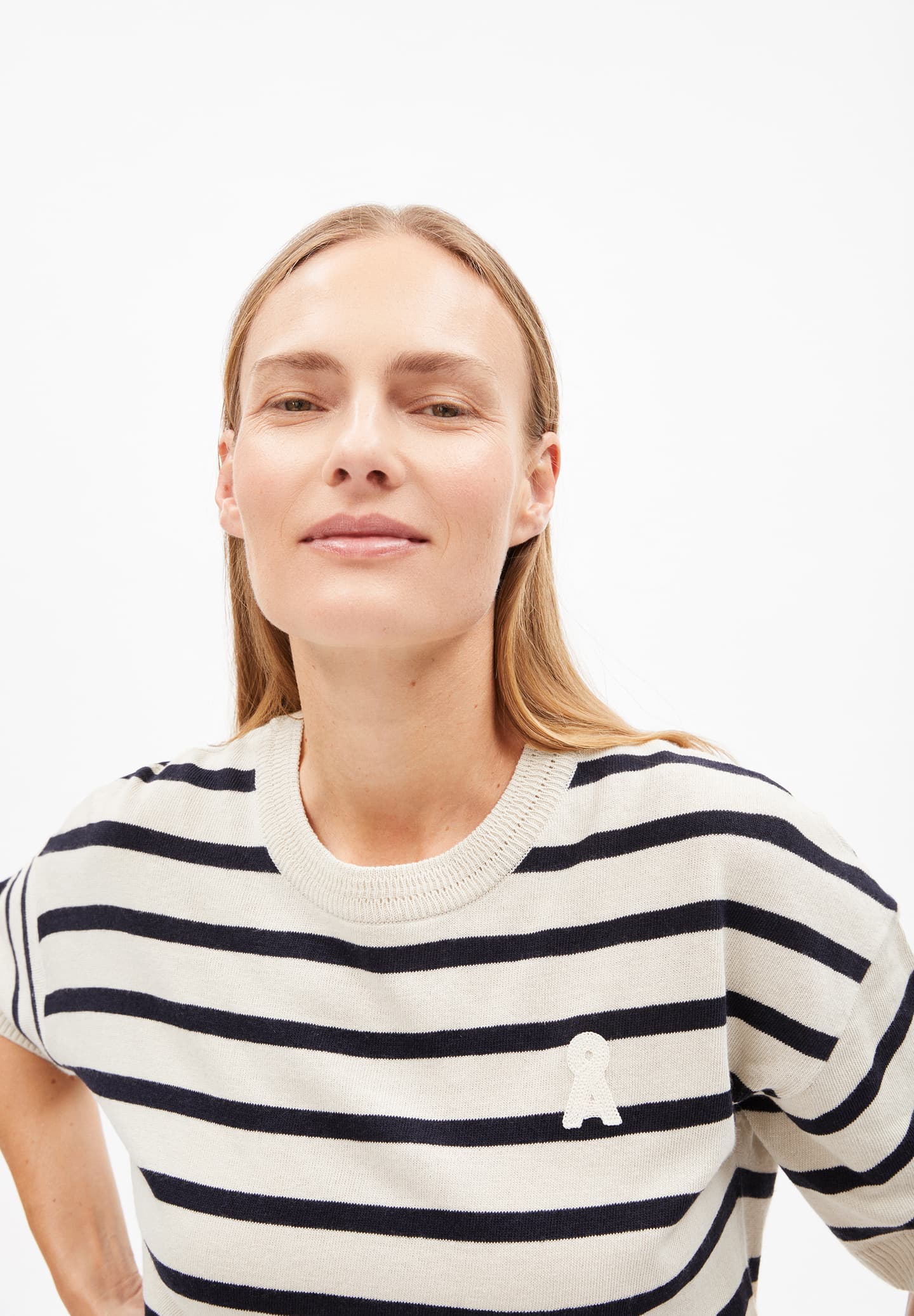 Strickshirt LIZAA LINO STRIPES - diverse Farben