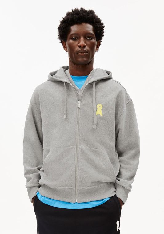 Sweatjacke ICONIC A SAROMIAAN SWEATJACKET - silver melange