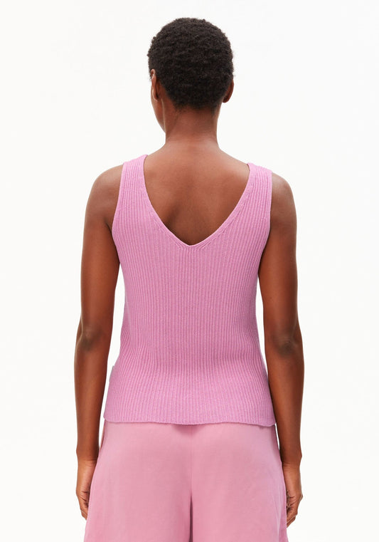Stricktop LEINEN-MIX - washed berry