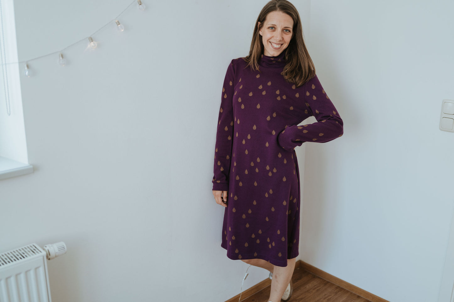 Rollkragenkleid für Frauen