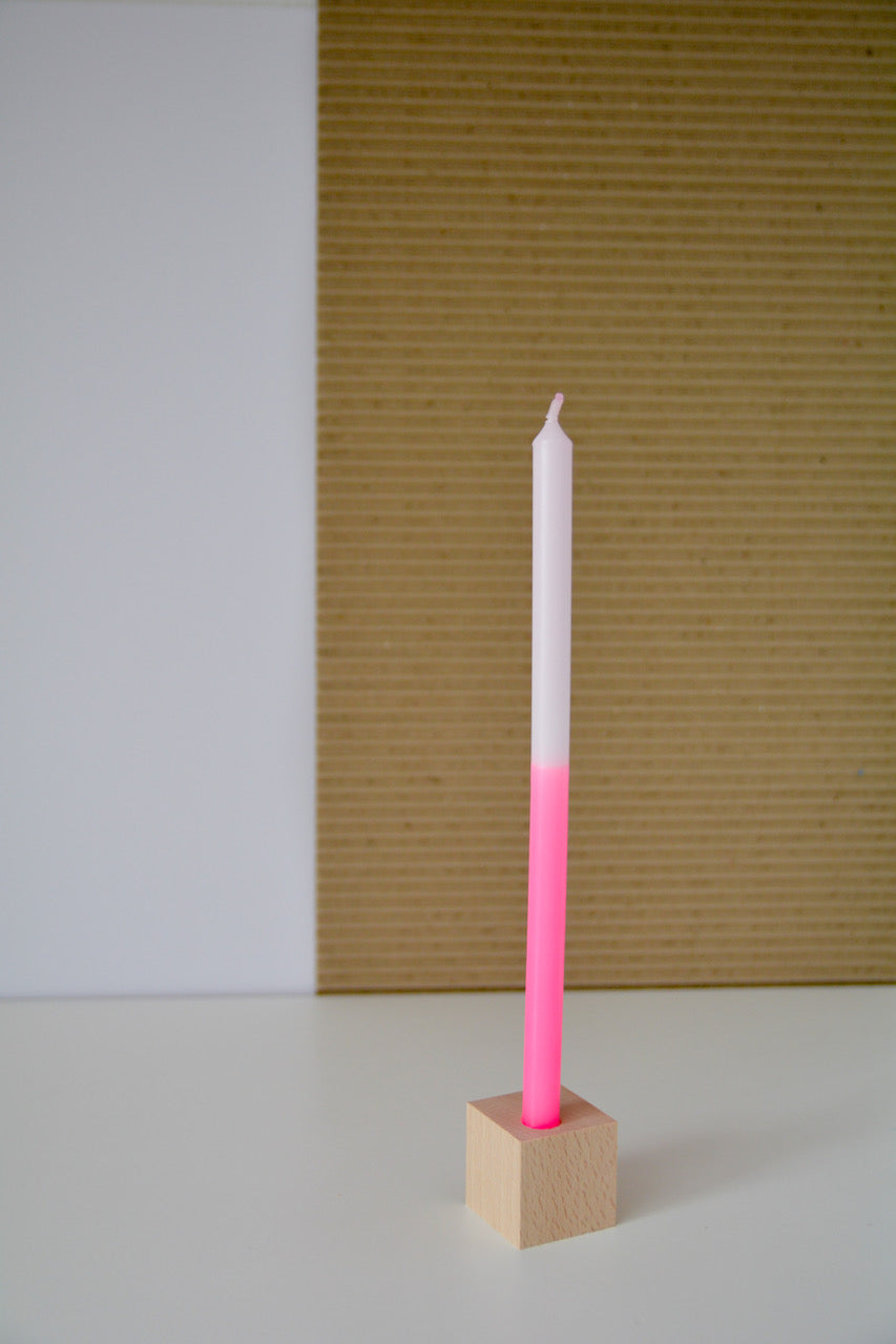 Holz-Kerzenhalter (groß) für dünne Stabkerzen (1 Stück)