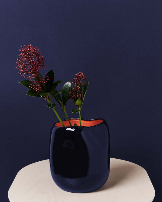 Vase Joao M blau coral