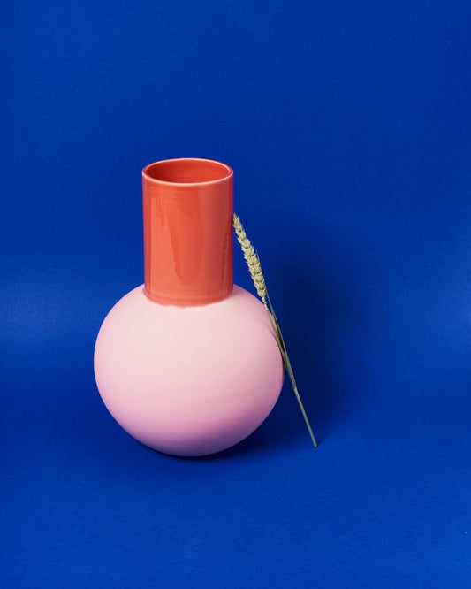 Vase Bola L rosé coral