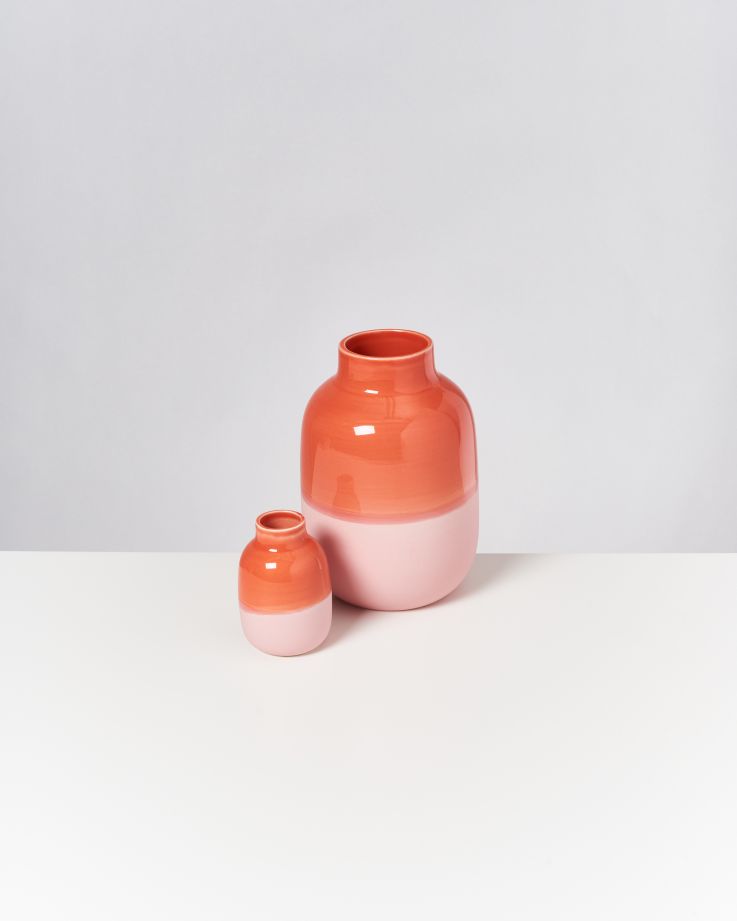 Vase Nuno S rosé coral