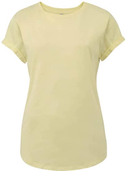 T-Shirt Rolled Up Sleeve aus Biobaumwolle in diversen Farben