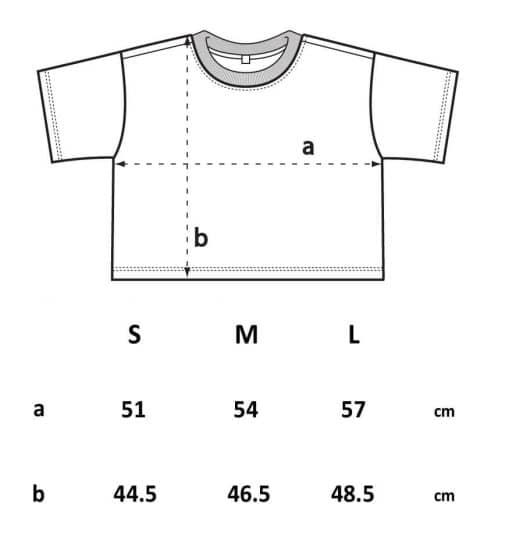 Cropped T-Shirt aus Biobaumwolle