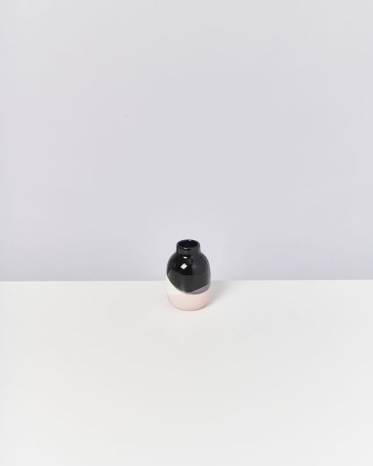 Vase Nuno S schwarz weiß rosé